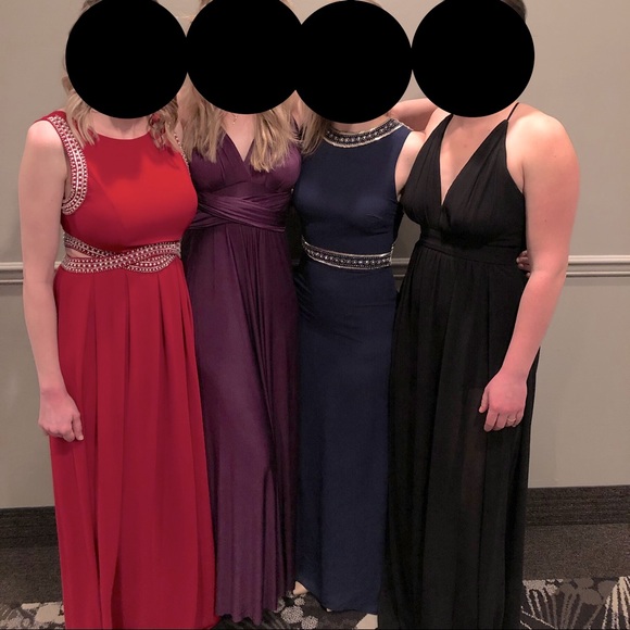 Luxurious beaded blue maxi-dress - Picture 10 of 10